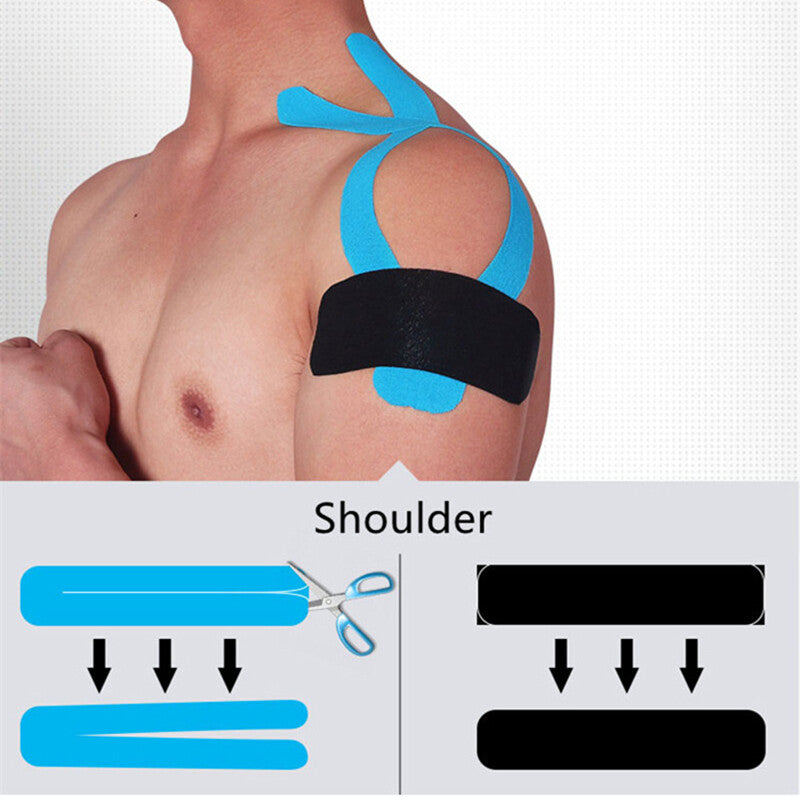 Therapeutic Elastic Kinesiology Tape Athletic Rock Sport Recovery Muscle Bandage