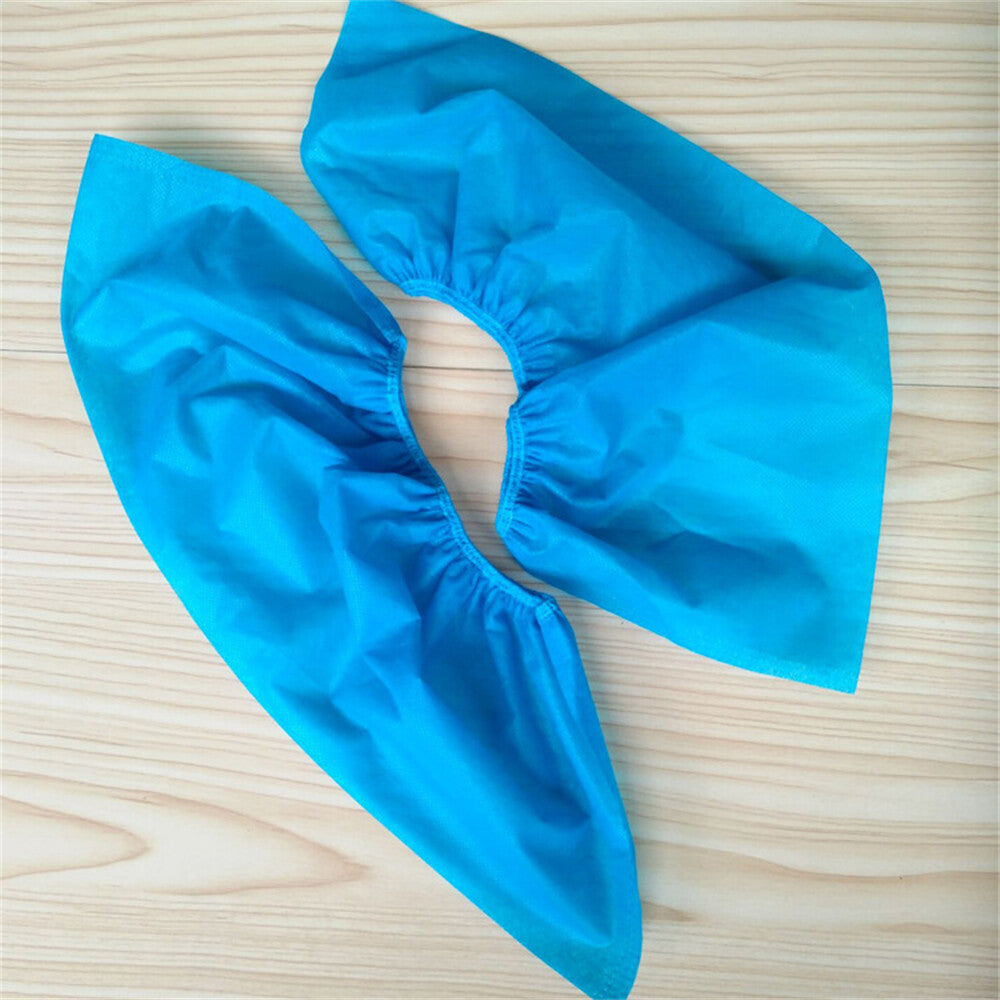 100/200 Disposable Non Woven Anti Skid Shoe Cover Overshoes Protector Boot Cover