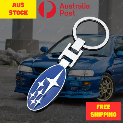 Subaru Car Keyring Key Chain Impreza WRX Forester BRZ Blue OZ Stock