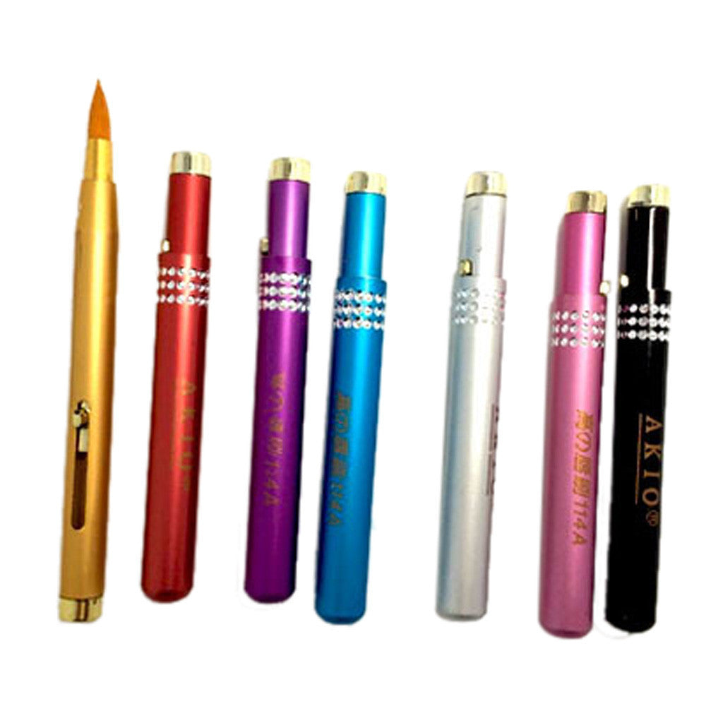 Portable Retractable Cosmetic Lip Brush Lipstick Gloss Lip Brush Makeup Tool
