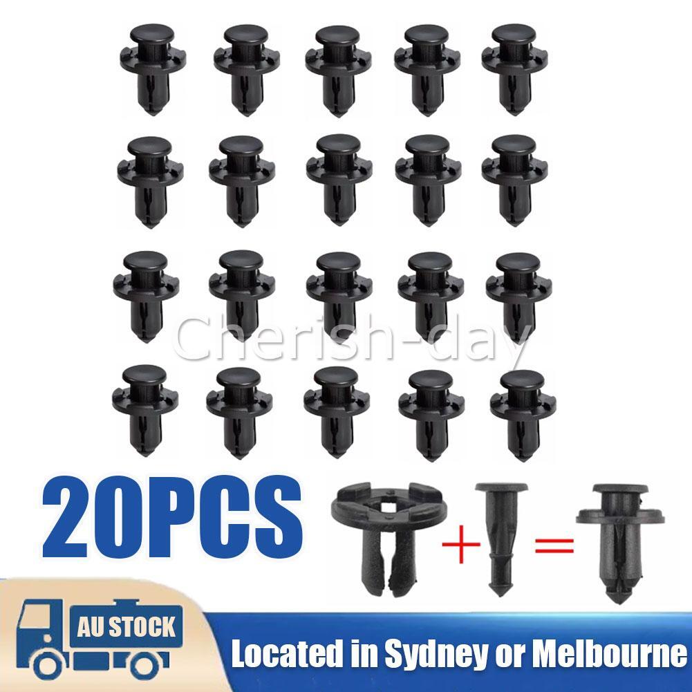 20X Fit Subaru10mm Bumper Bar Grille Air Duct Plastic Trim Clip Panel Fastener Z