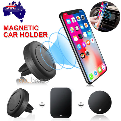 Universal Car Mount Air Vent Magnetic Phone Holder Compatible with All iPhone Android Phones