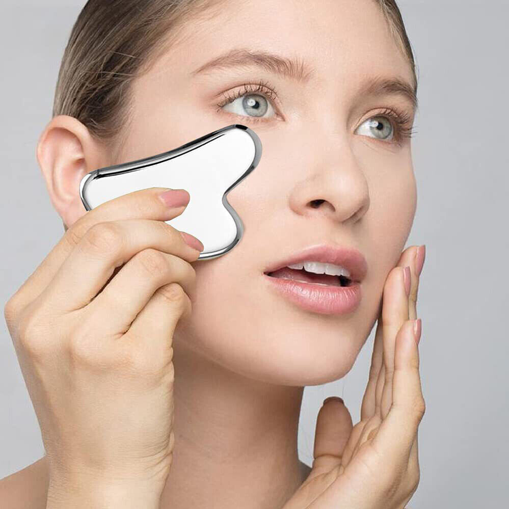 Stainless Steel Gua Sha Massage Tool Facial Skin Care Massager Gua Sha Board