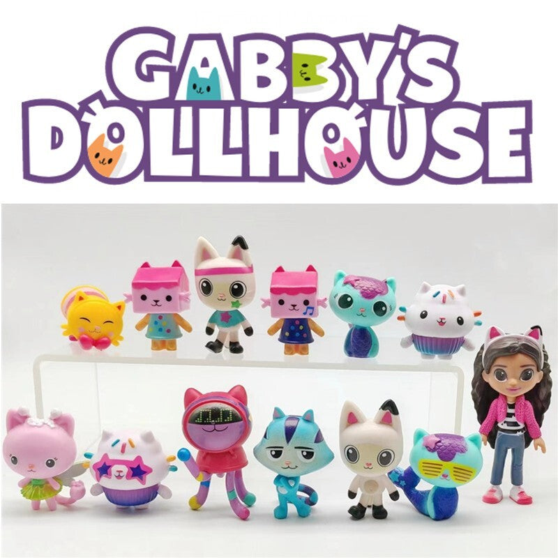 13pcs/set Gabby's Dollhouse Action Figure Cute Doll Collection Model Toys Gift
