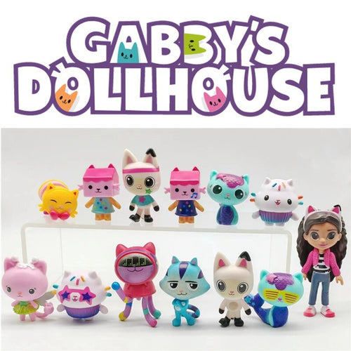 13pcs/set Gabby's Dollhouse Action Figure Cute Doll Collection Model Toys Gift