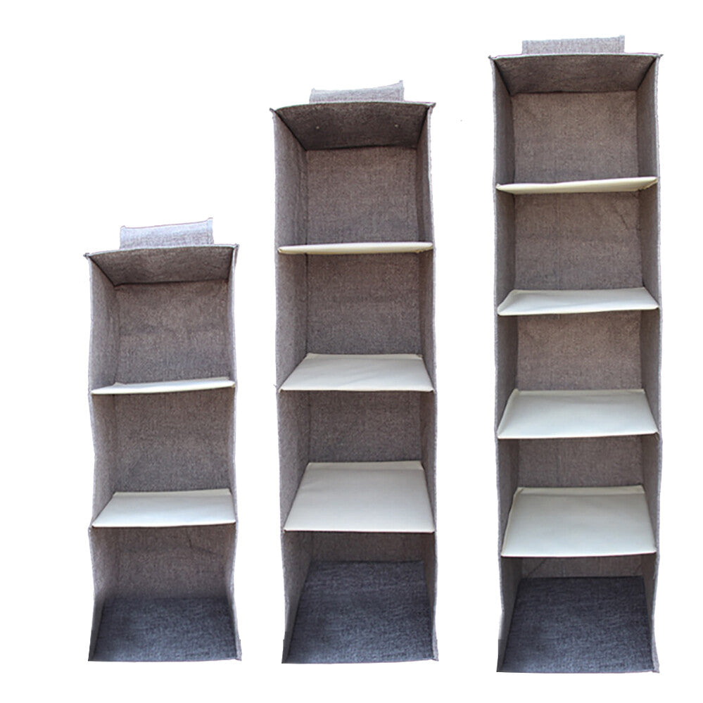 3/4/5 Layer Hanging Organiser Clothes Storage Wardrobe Garment Shelves Shoe Tidy