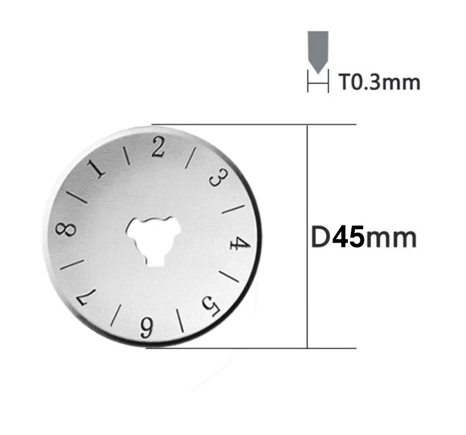 45mm Rotary Cutter Blades Sks-7 Craft Sewing Quilting Cutting Tool 5pcs