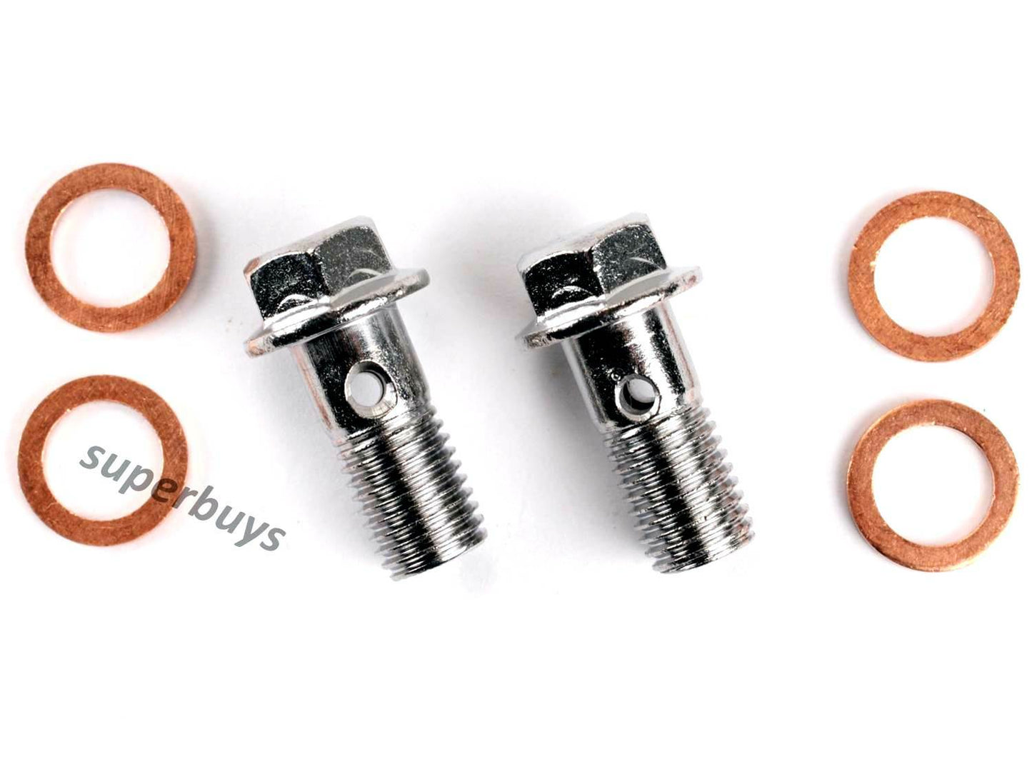 6pcs M10 x 1.0mm Brake Banjo Bolt Copper Crush Sump Motorcycle Bike Car Line