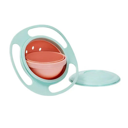 Baby Feeding Baby Gyro Bowl Universal 360 Rotate Spill-Proof Bowl+Spoon AU