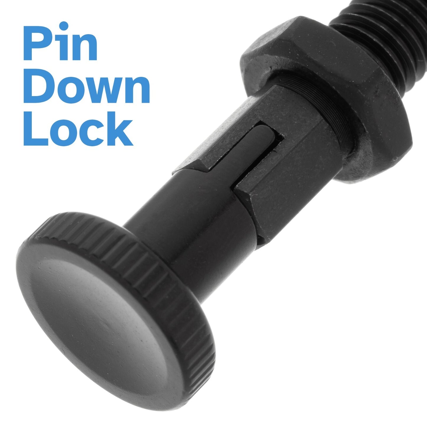 Black Indexing Spring Plunger M8 x 5mm Stainless Steel Loaded Lock Pin Bolt