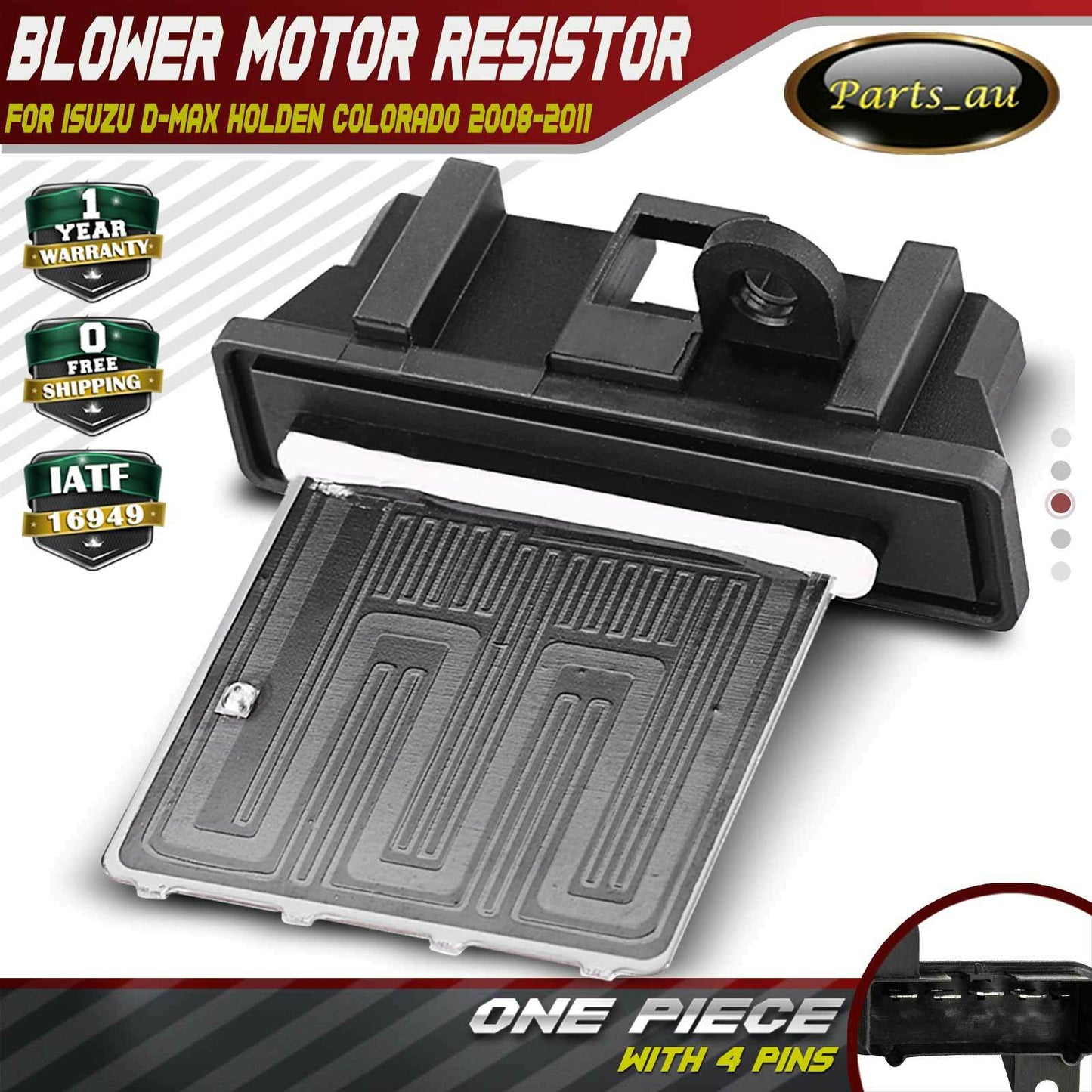 Blower Motor Heater Fan Resistor for Isuzu D-Max TF Holden Colorado RC Rodeo RA