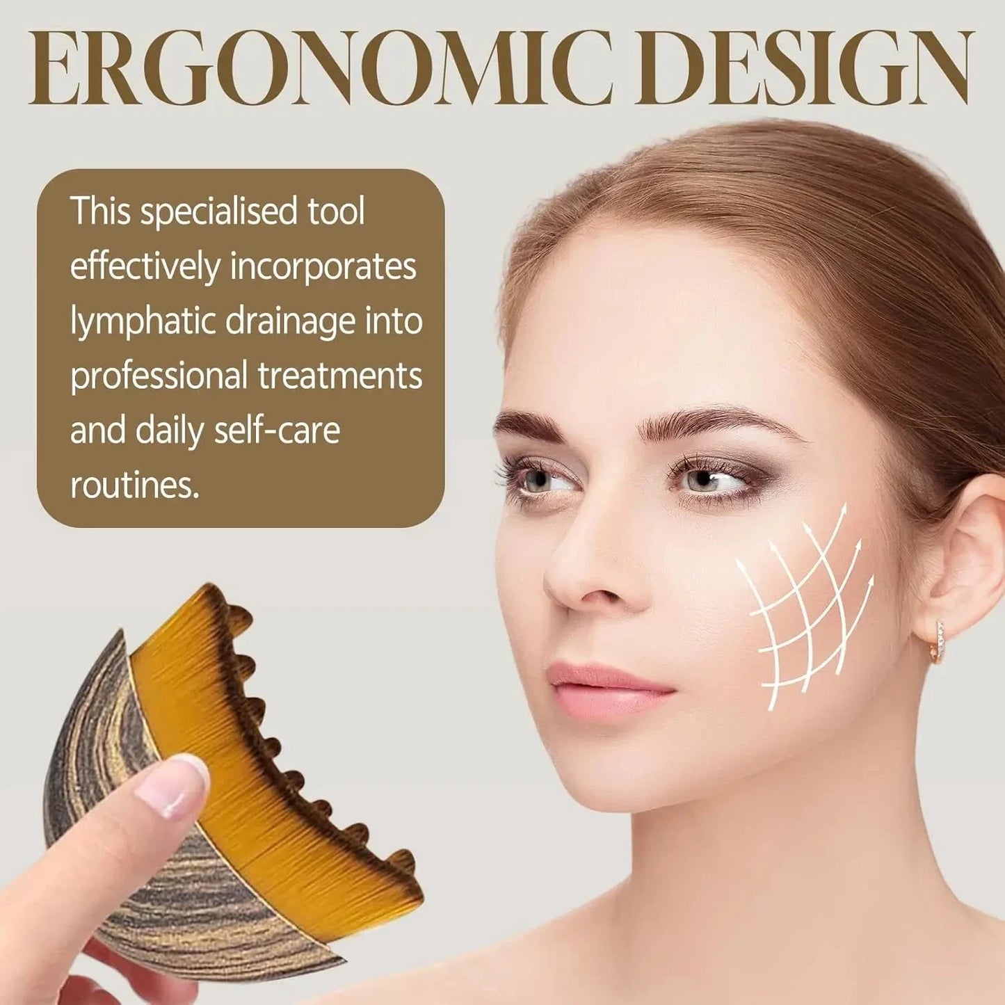 Lymphatic Contour Face Brush Dry Brushing Face Brush Lymphatic Drainage Massage