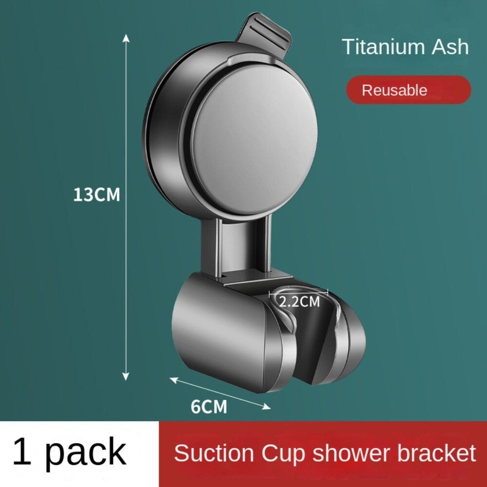 Strong Vacuum Suction Cup Wall Mount Adjustable Hand Shower Head Bracket Holder