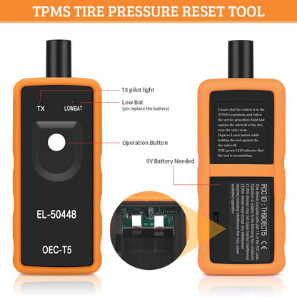 EL-50448 Auto Tire Pressure Monitor Sensor Activation Tool TPMS Reset For GM Car