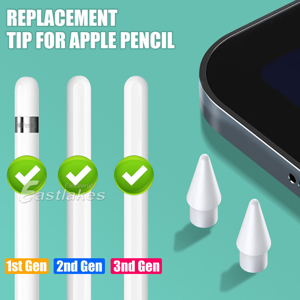 5Pcs Replacement Tips For Apple Pencil Tip 1St 2Nd PRO Generation Extra Nibs Nib