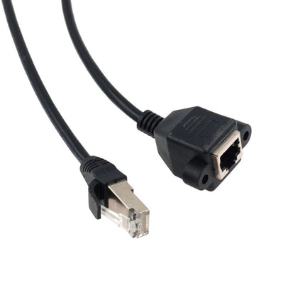 Angle Panel Mount Extension Cables RJ45 Cable Network Wire Ethernet LAN Cord