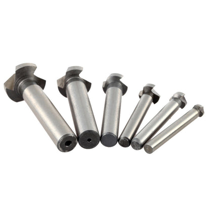 6pcs 3 Flutes 90 Degree Hss Chamfer Cutter Bit Chamfering Countersink Drill Bits