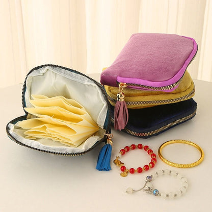 Bracelet Display Pouch Portable Jewelry Storage Bag Travel Jewelry Organizer