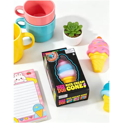 Ice Cream Squishy Shaped Decompression Needoh Nice Cream Cone Stress Squeeze