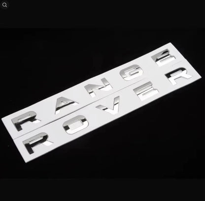 Range Rover Bonnet & Boot Gloss Black Badge GENUINE ABS Lettering Evoque