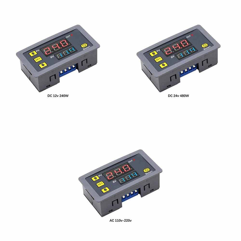 DC 12V 24V Digital Timing Delay Relay Home Adjustable Cycle Timer Control Switch