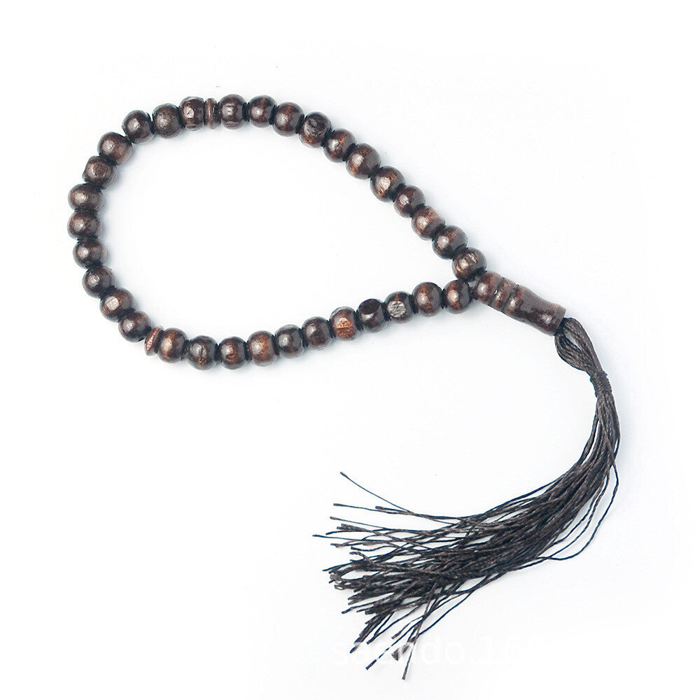 Wood Tasbih Prayer Beads 33/99 Muslim Prayer Beads Islamic Handheld Prayer Beads