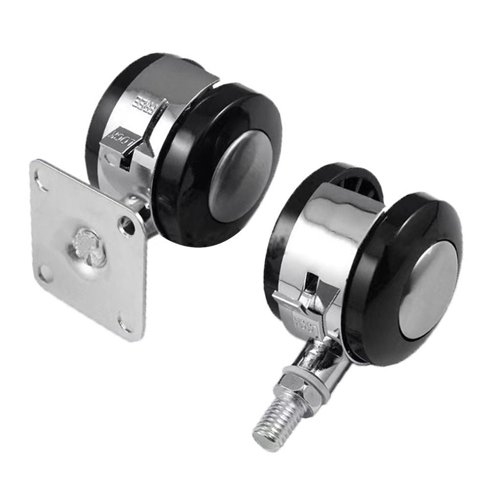 Moving Furniture Casters Wheels Soft Rubber Universal wheel Roller  For Cabinet