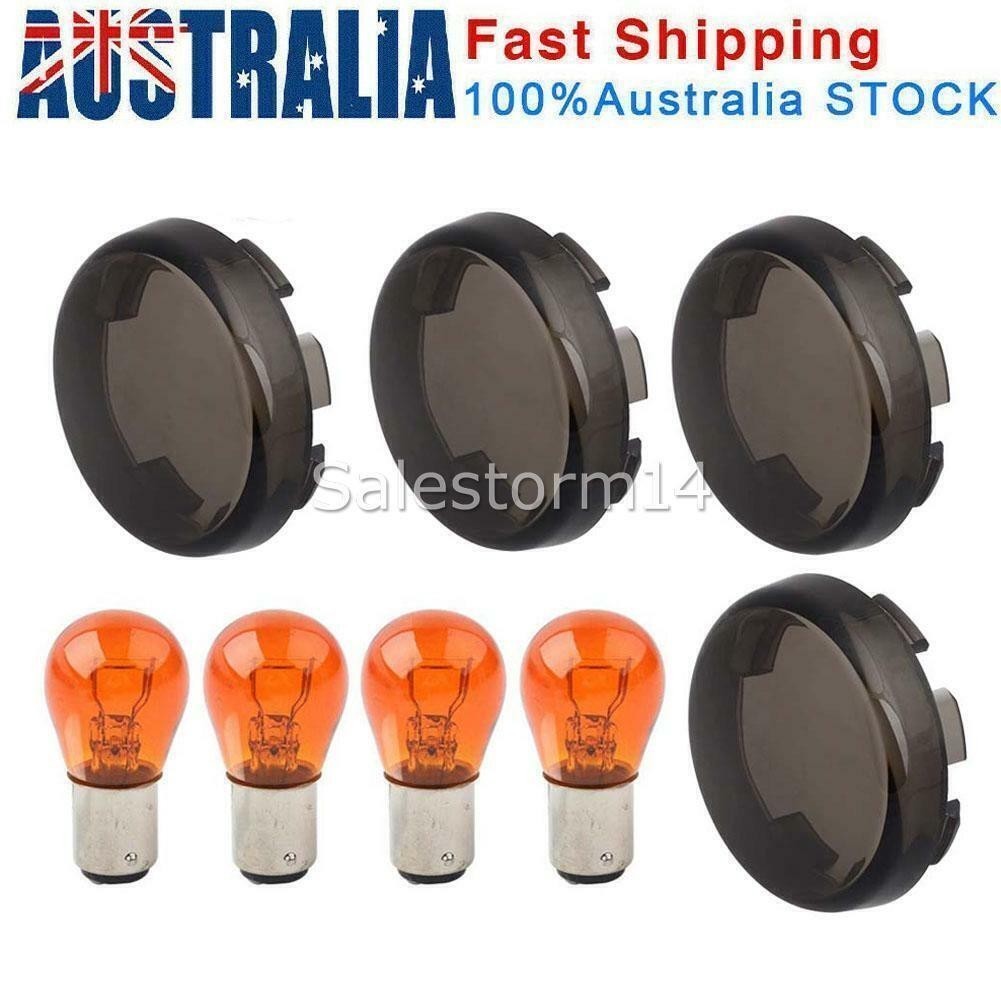 Turn Signal Light Indicator Amber Lens Cover for Harley Dyna Softail Sportster