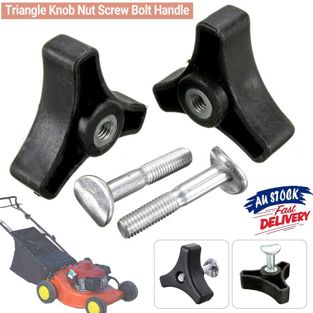 2/4PCS Triangle Handle Knob Nut Screw Bolt Compatible with Honda Lawn Mower Parts Replace