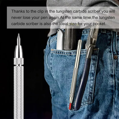 2PCS Metal Tungsten Carbide Scribing Pen Tip Steel Scriber Scribe Mark Marker AU