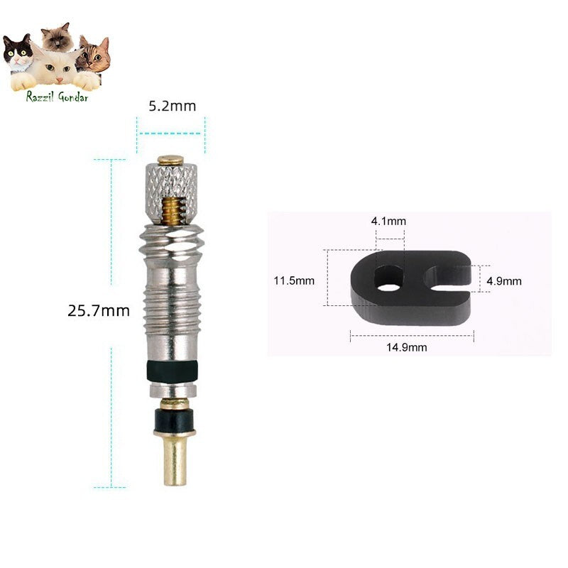 2PCS Bicycle Presta Valve Core Bike Rust-proof Inner Stem Core Repair Kit AU