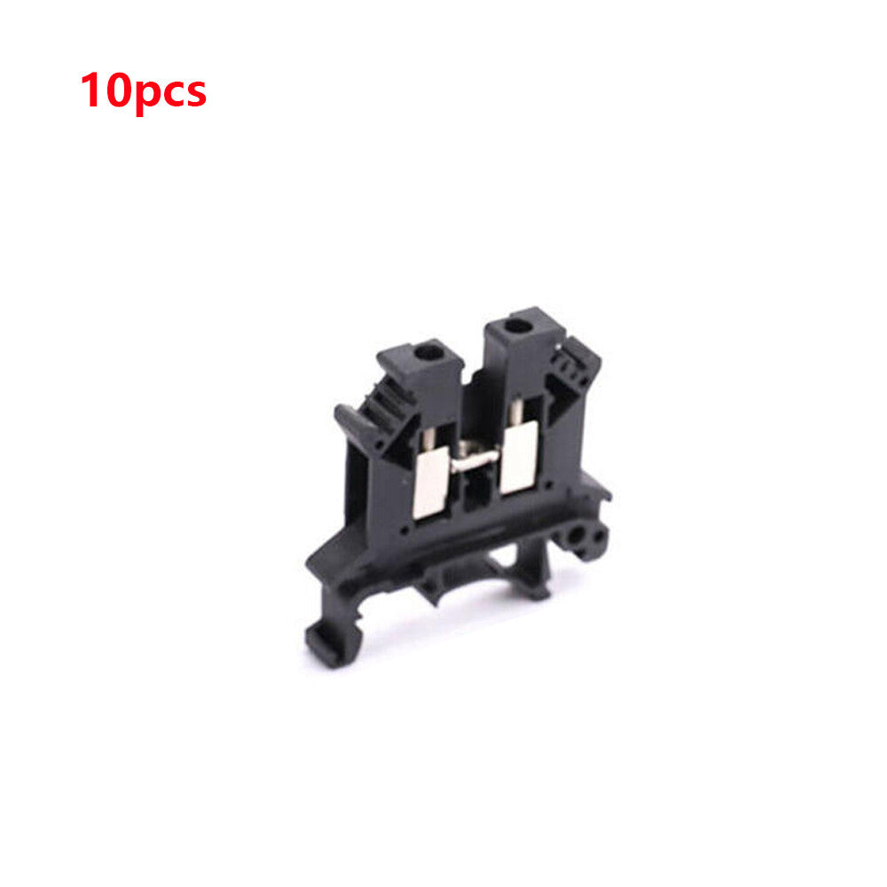 50-10Pcs UK-2.5B 2.5mm 2 DIN Rail Universal Combination Terminal Block Screw AU