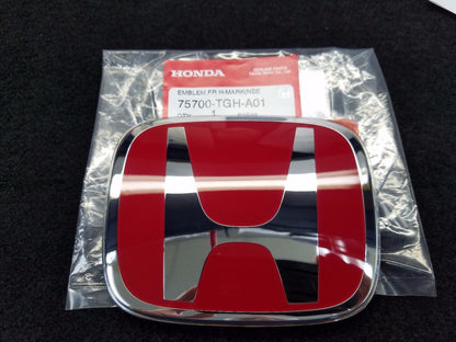 GENUINE STYLE HONDA CIVIC TYPE R FRONT RED EMBLEM SEDAN COUPE HATCH 2016-2021