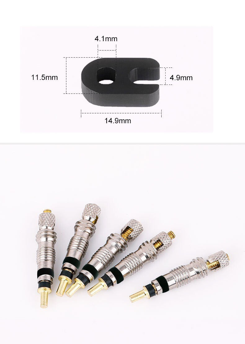 2PCS Bicycle Presta Valve Core Bike Rust-proof Inner Stem Core Repair Kit AU