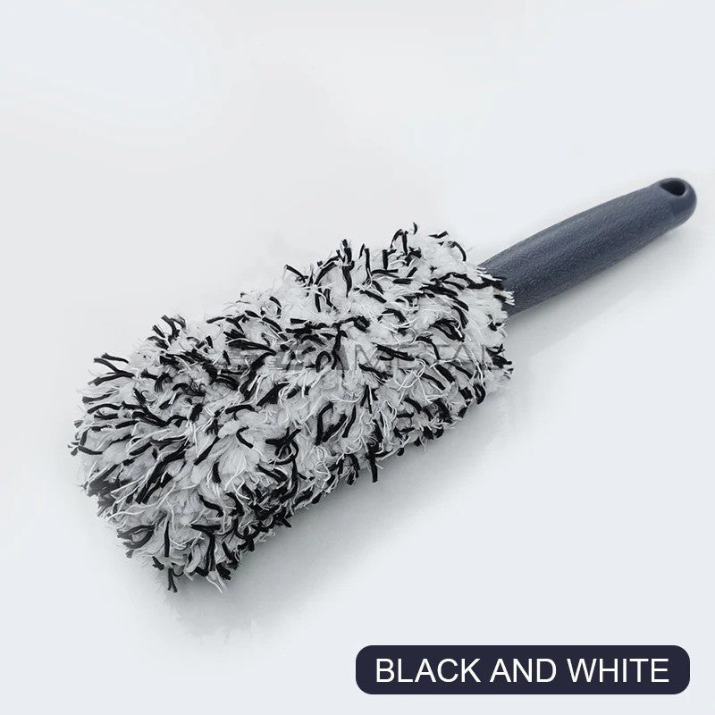 Car Microfibre Wheel Brush, Car Rims Brush Car Cleaning Wheel Cleaning Brush Car