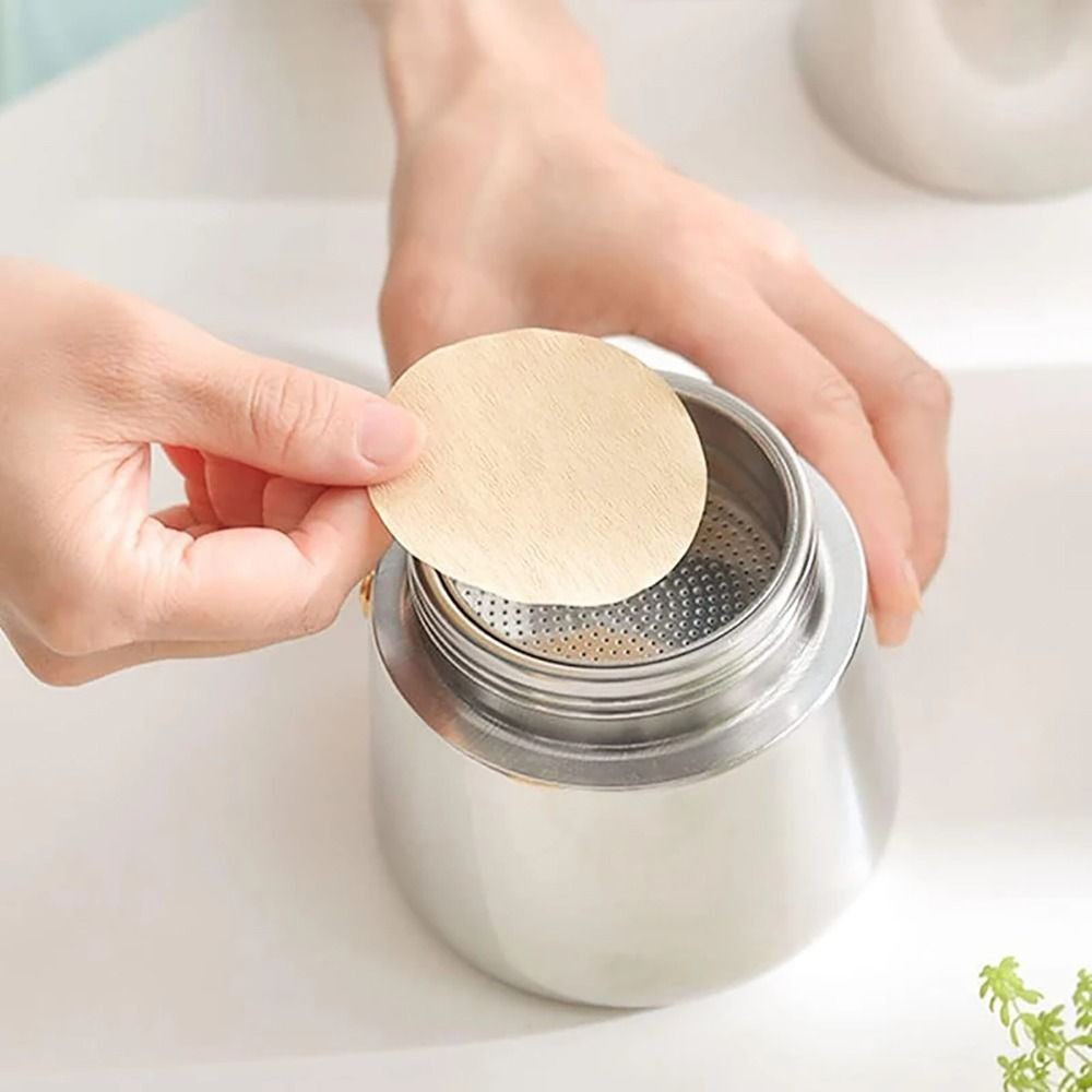100Pcs Round Coffee Filter Paper Espresso Portafilter Accessories  Barista Tools