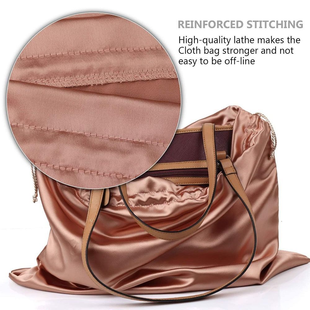 Dustproof Dust Cover Storage Bags Silk Cloth Drawstring Pouch  Handbags