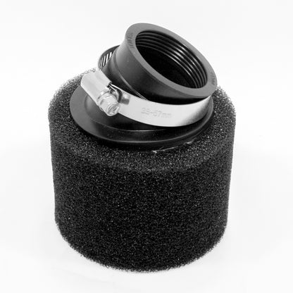 BLACK 38mm Bent Angled Foam Pod Air Filter PIT Quad Dirt Bike ATV Buggy
