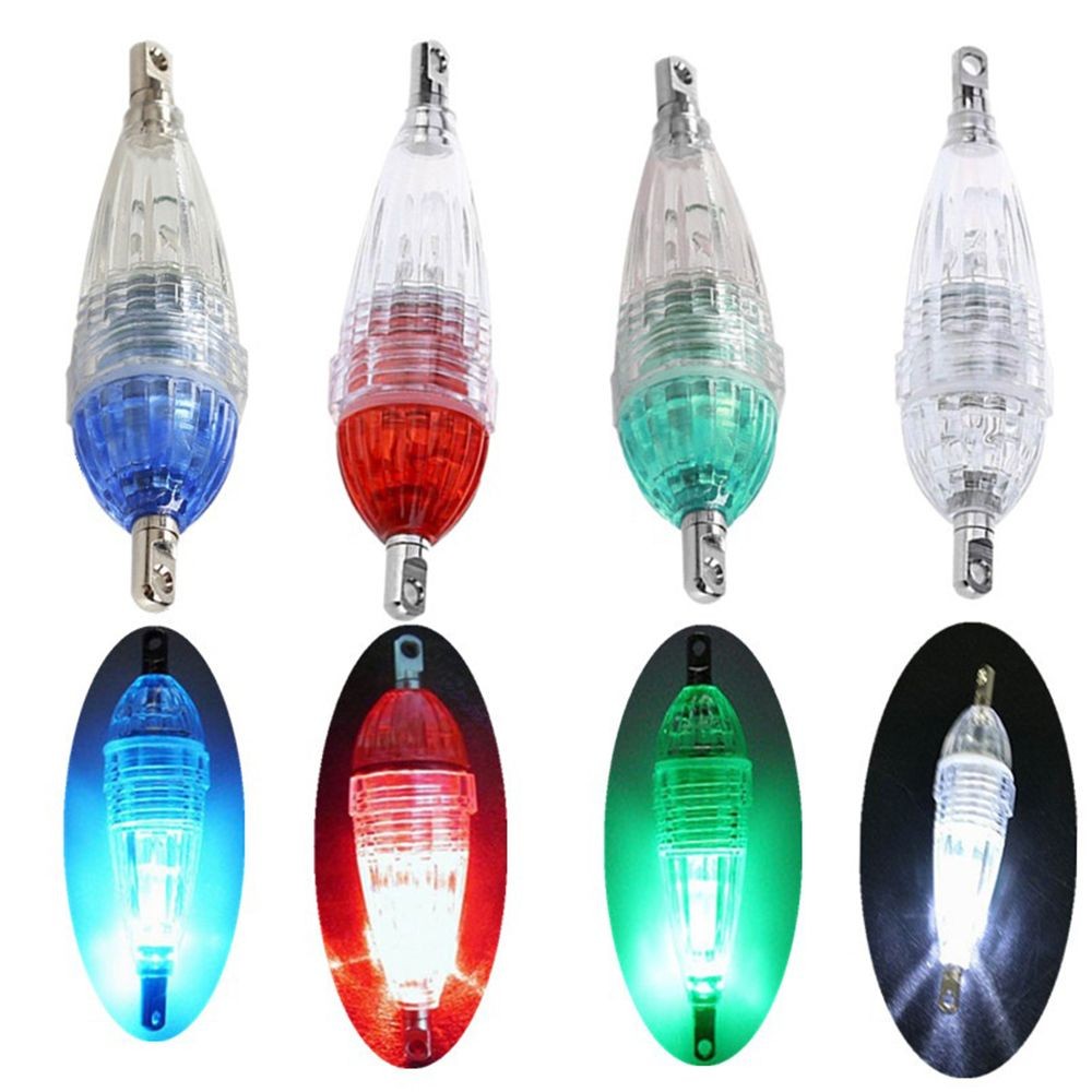 Underwater Diamond Shape Fishing Squid LED Lure Light Flash Lamp Bass Spoon