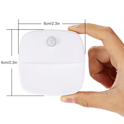 AU Plug-in LED Motion Sensor Night Light Dusk to Dawn Sensor Hallway Nightlight