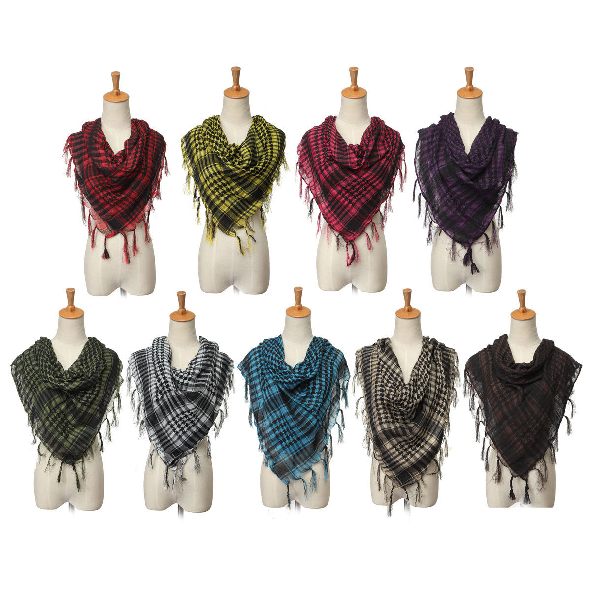 Army Military Tactical Unisex Arab Shemagh KeffIyeh Shawl tuch Scarf Check Wrap