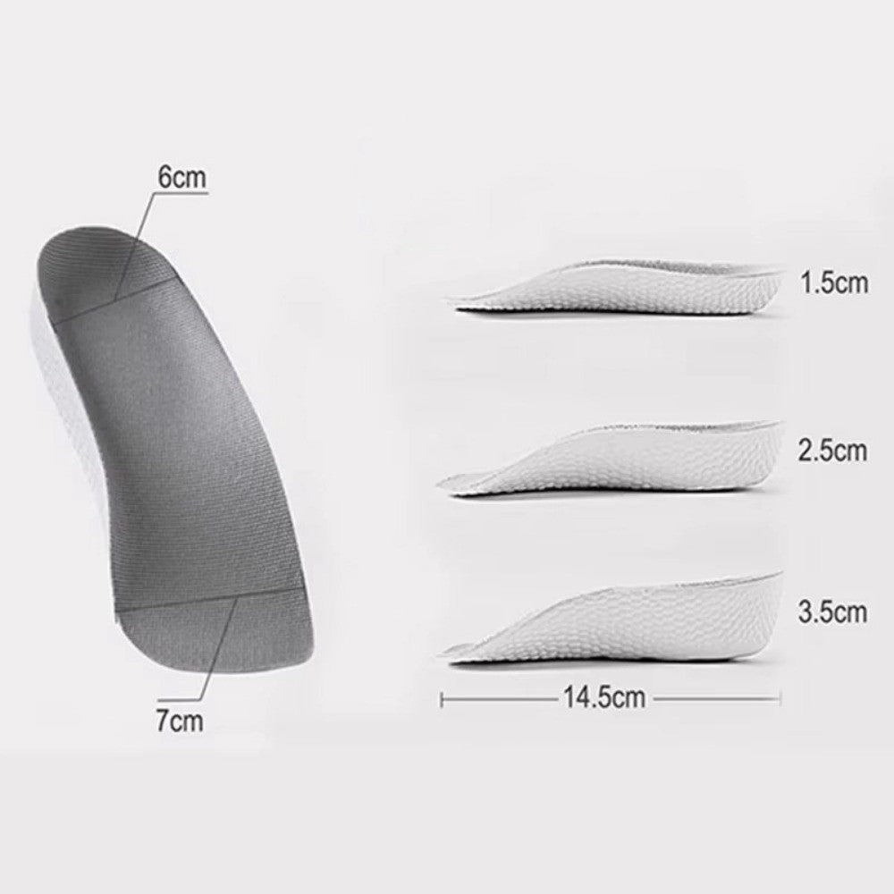 Breathable Height Increase Insoles EVA Boost Insoles  Flat Feet Support