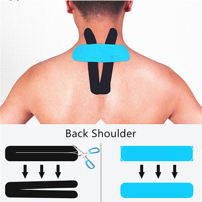 Therapeutic Elastic Kinesiology Tape Athletic Rock Sport Recovery Muscle Bandage