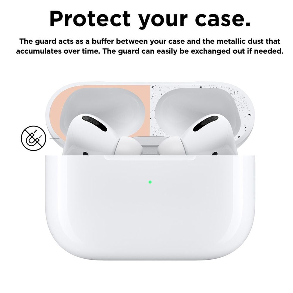Electroplate Compatible with AirPods Airpod Pro Dust Guard Iron Shavings Metal Film Sticker