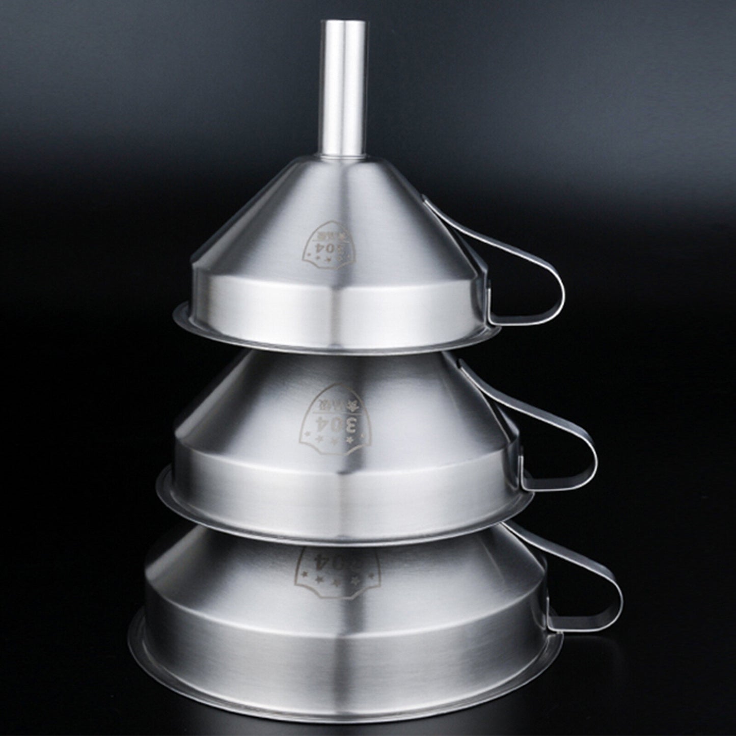 Stainless Steel Funnel Oil Liquid Funnel Metal Funnel with Detachable Filter AUS