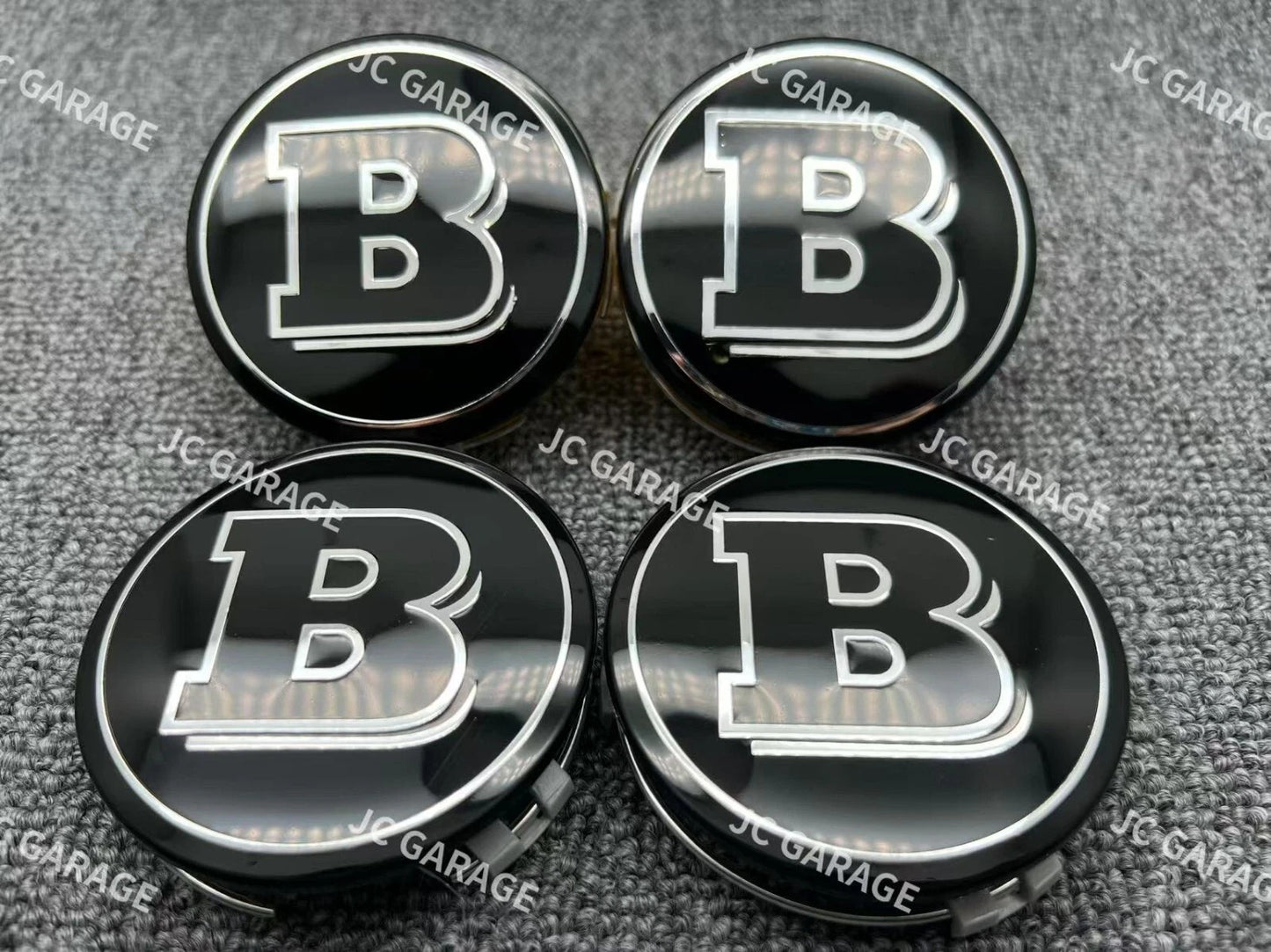 BARBUS Piano Black 75mm Wheel Center Cap Hub Cap For AMG Mercedes-Benz