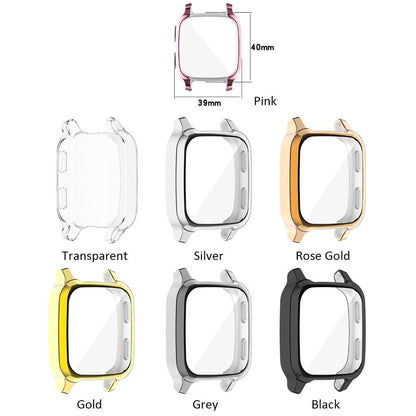 Watch Case Cover Screen Protector Plating TPU Protective Compatible with Garmin Venu SQ