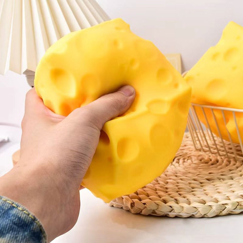 Extra Large Squishy Cheese Block, Stress Relief Squeeze Toy Gifts ,Cyber Deal
