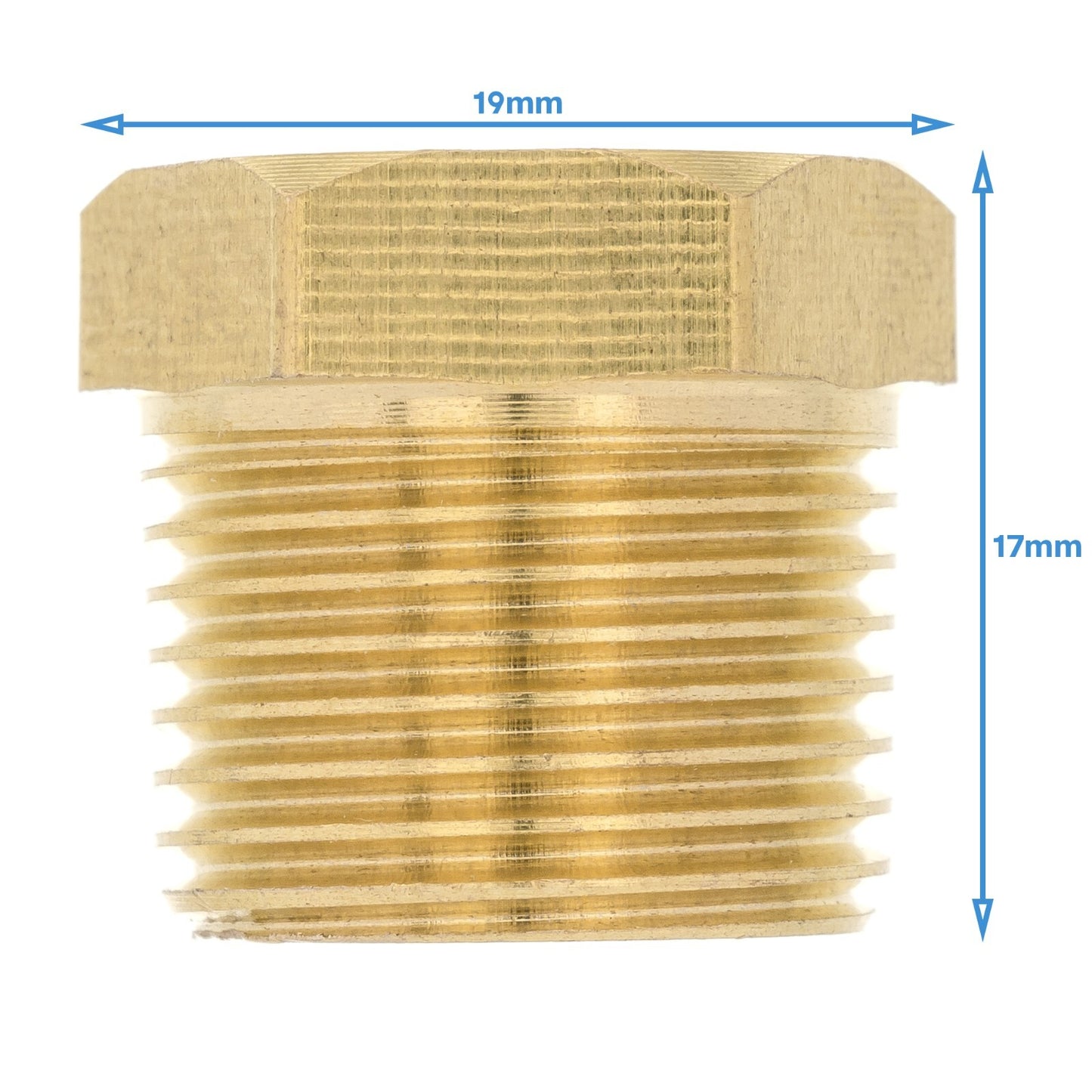 Brass 3/8" BSP Male To 1/4" NPT Female Pipe Reducer Threaded Adapter Fitting