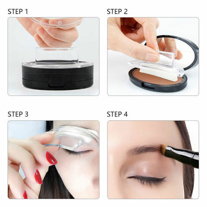 Cosmetic Definition Natural Shape Eyebrow Shadow Stamp Waterproof Brow Dye Kit
